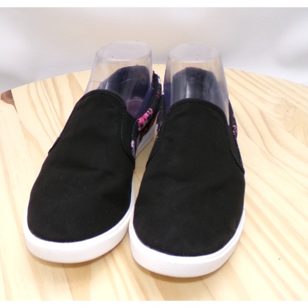 Crocs CitiLane Roka Slip On Shoes Womens Black Floral Size 7 Sneakers Canvas